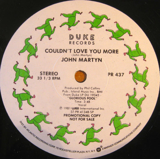 John Martyn ‎– Couldn't Love You More (12", USA Promo, Used)