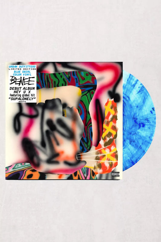 Benee Debut Album: Hey U X on clear with blue swirl Vinyl. 