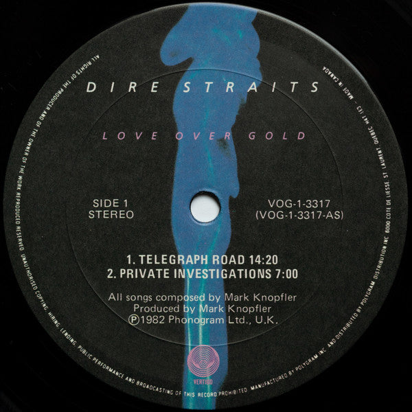 Dire Straits ‎– Love Over Gold