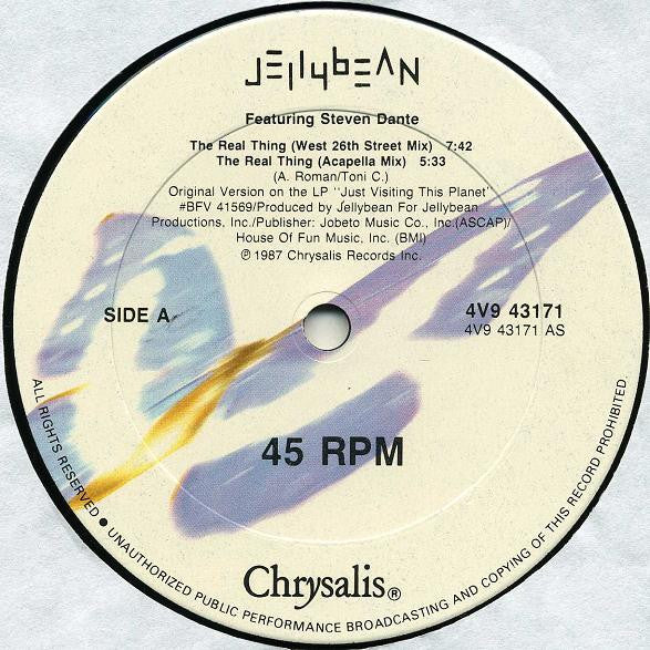 Jellybean Featuring Steven Dante ‎– The Real Thing