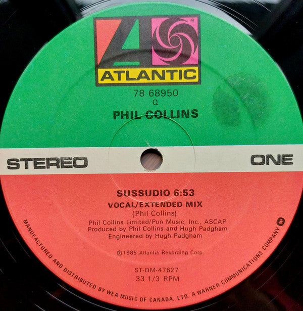 Phil Collins ‎– Sussudio (Extended Remix, 12", Used)