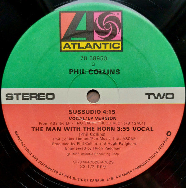 Phil Collins ‎– Sussudio (Extended Remix, 12", Used)