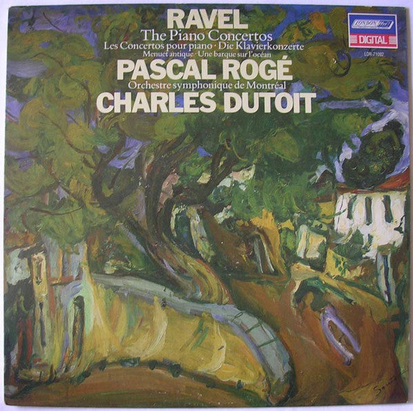 Ravel; Pascal Rogé, Charles Dutoit, L'Orchestre Symphonique De Montreal ‎– The Piano Concertos - Menuet Antique - Une Barque Sur L'Océan (LP, Used)