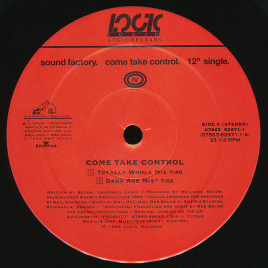 Sound Factory ‎– Come Take Control